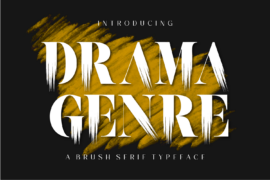 DRAMA GENRE BRUSH DEMO Font