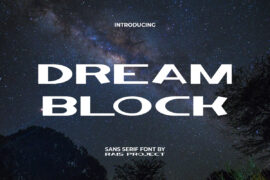Dream Block Demo Font