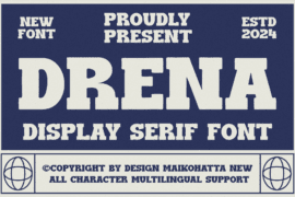 DRENA Font