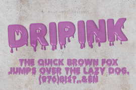 DRIPINK PERSONAL USE Font