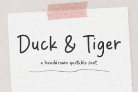 Duck & Tiger Font