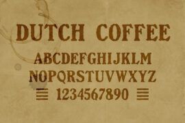 Dutch Coffee Font