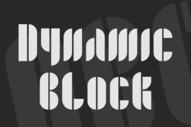 Dynamic Block Font