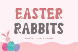 Easter Rabbits Font