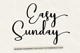 Easy Sunday Font