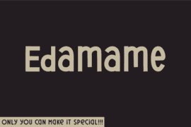 Edamame Font