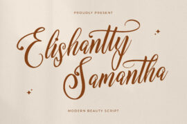 Elishanty Samantha DEMO VERSION Font Family