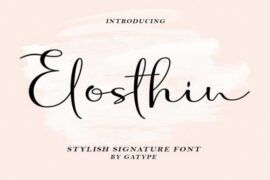 Elosthin Font