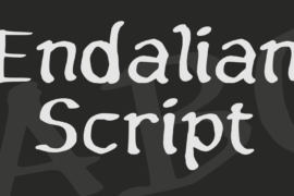 Endalian Script Font