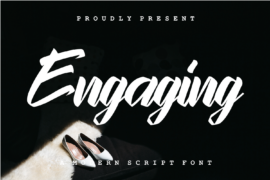 Engaging Script Demo Font