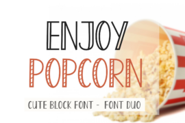 Enjoy Popcorn Bold Font Family