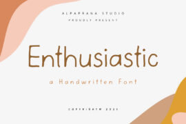 Enthusiastic Font