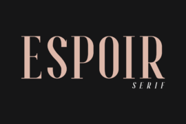 Espoir Serif Demo Font