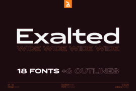 Exalted Wide DEMO Font