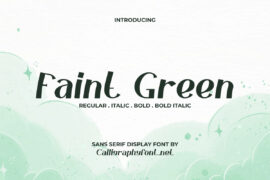 Faint Green Demo Font Family