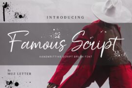 Famous Script Font