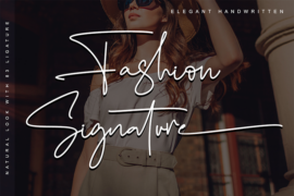 Fashion Signature-Personal use Font
