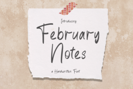 February Notes Font