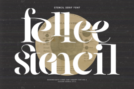 Fellee Stencil Demo Font