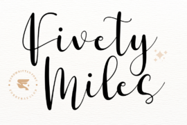 Fivety Miles Font