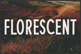 Florescent Font