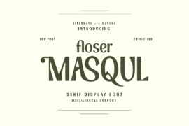 floser MASQUL Trial Font