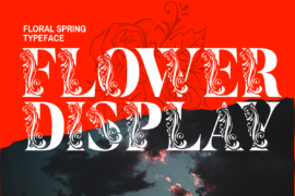 Flower Display Demo Font