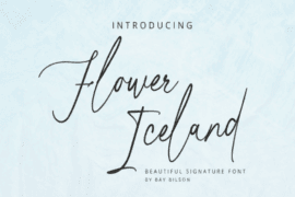 Flower Iceland Font