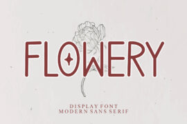 FLOWERY – Personal Use Font