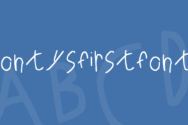 Fontysfirstfont Font