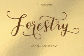 Forestry Script Font