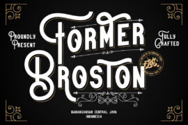 Former Broston Personal Use Onl Font