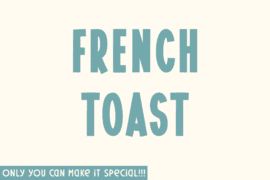 French Toast Font