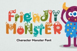 Friendly Monster Font