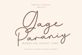 Gage Paraniy Trial Font