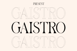 GAISTRO Regular Font