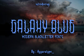 GALAXY BLUE Font