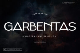Garbentas Personal Use Font