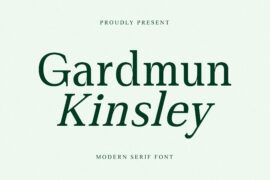 Gardmun Kinsley DEMO VERSION Font Family