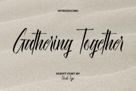 Gathering T Demo Font