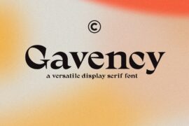 Gavency Free Font
