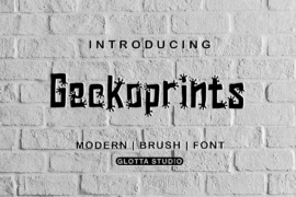 Geckoprint Font