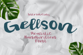Gelsson Demo Font