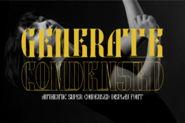 GENERATE CONDENSED DEMO Font