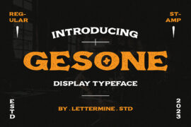 Gesone Font Demo Font