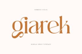 Giarek – Demo Version Font