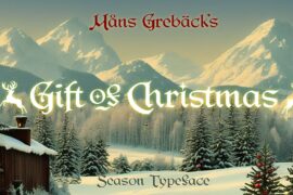 Gift Of Christmas PERSONAL USE Font