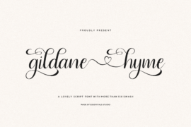gildane hyme Font