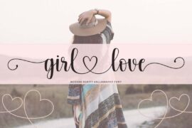 girl love Script Font