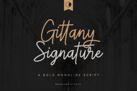 Gittany Signature Font